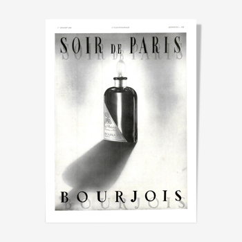 Vintage poster 30s Bourjois perfume