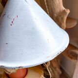 Vintage lampshade in customizable enameled sheet metal