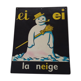 La neige, image de lecture