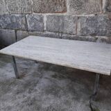 Travertine coffee table