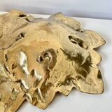 Decorative leaf-shaped dish – Gilt bronze – Early 20th century