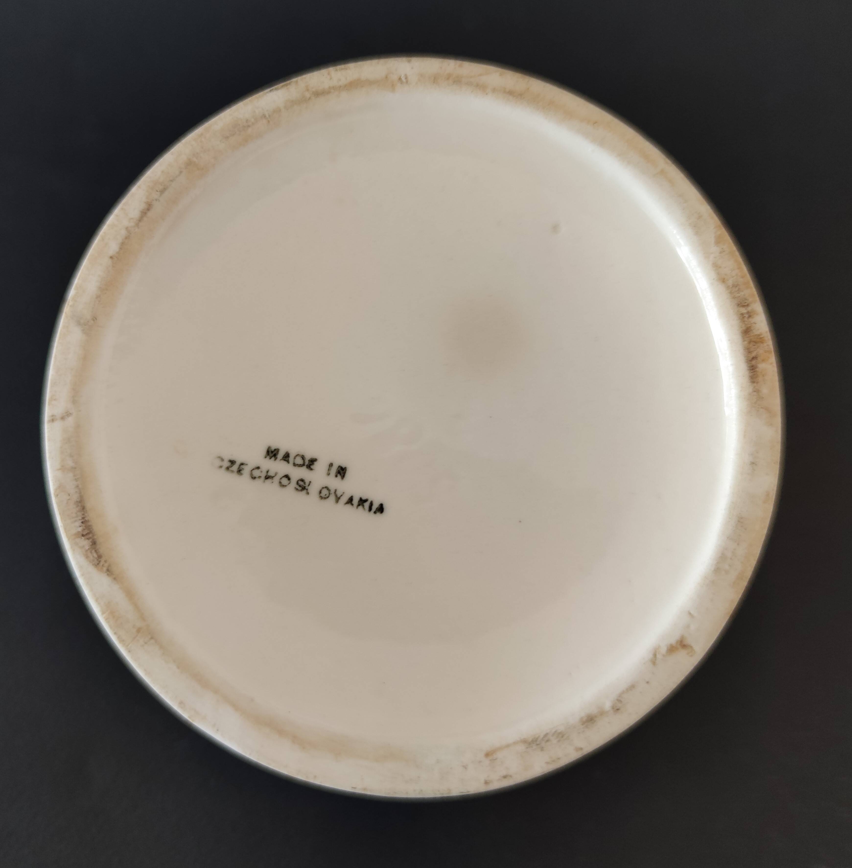 Art Deco butter dish of Czechoslovakian origin