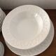 Dish set 60 pieces in white earthenware Italy Quadrifoglio