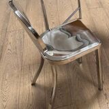 Chrome chair attributed to Starck