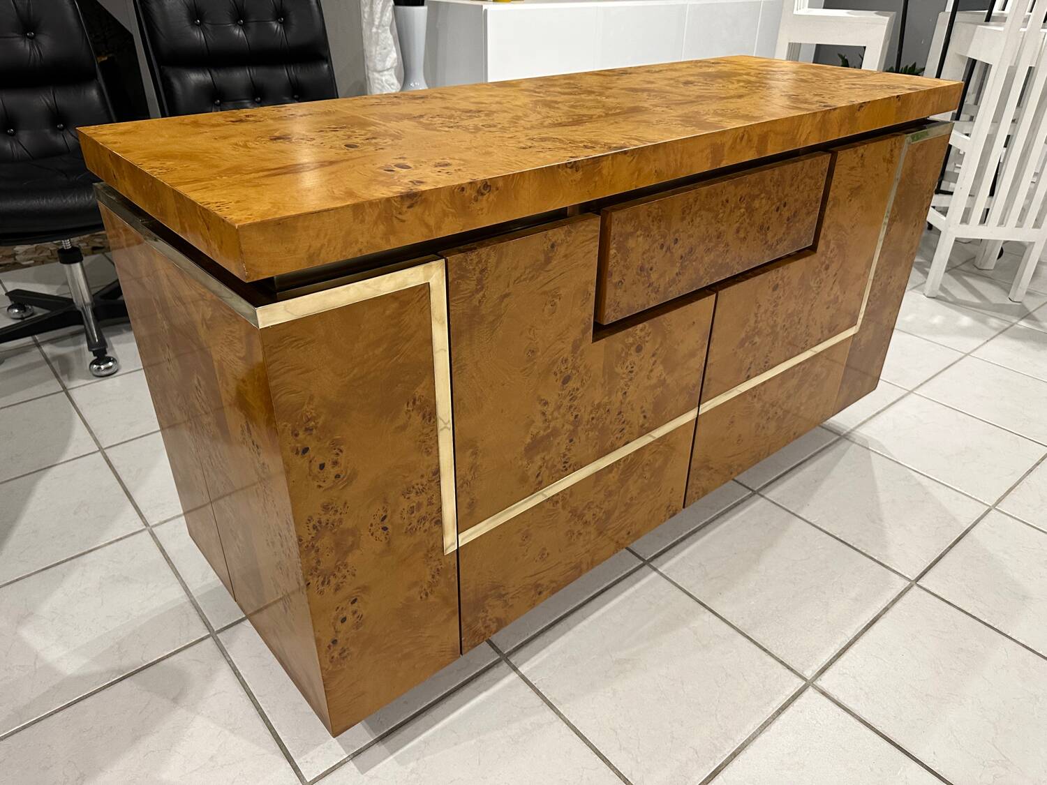 Jean Claude Mahey Roche Bobois vintage 1970s bar cabinet sideboard