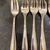 Set of 11 silver-plated cake/oyster forks Guildart 1960 vintage