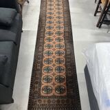 Hand-knotted Mori Bokhara tribal rug