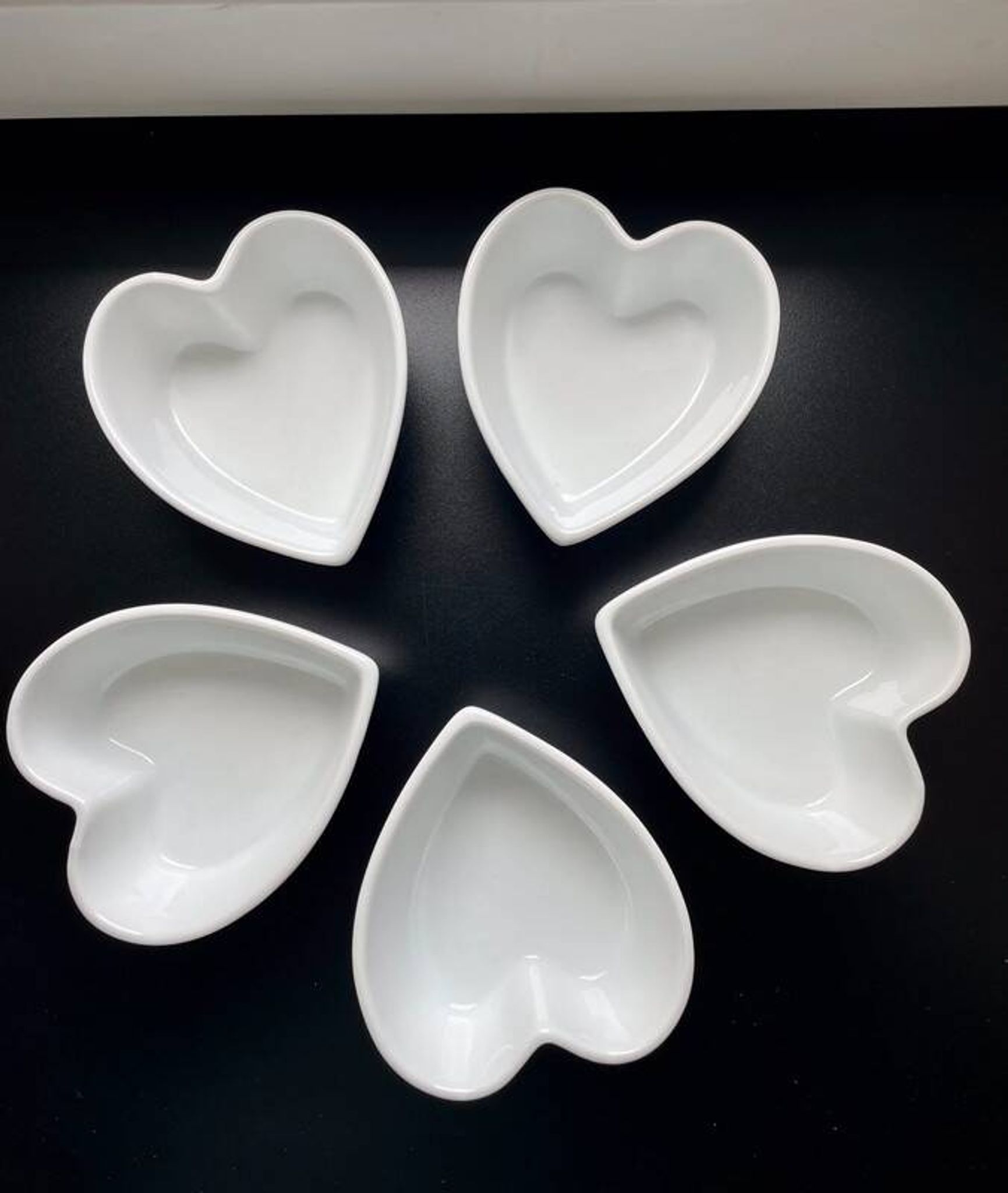 5 Ramequins Cordon Bleu porcelaine blanche