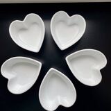 5 Ramequins Cordon Bleu porcelaine blanche