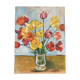 Vintage painting, painting, still life with flowers