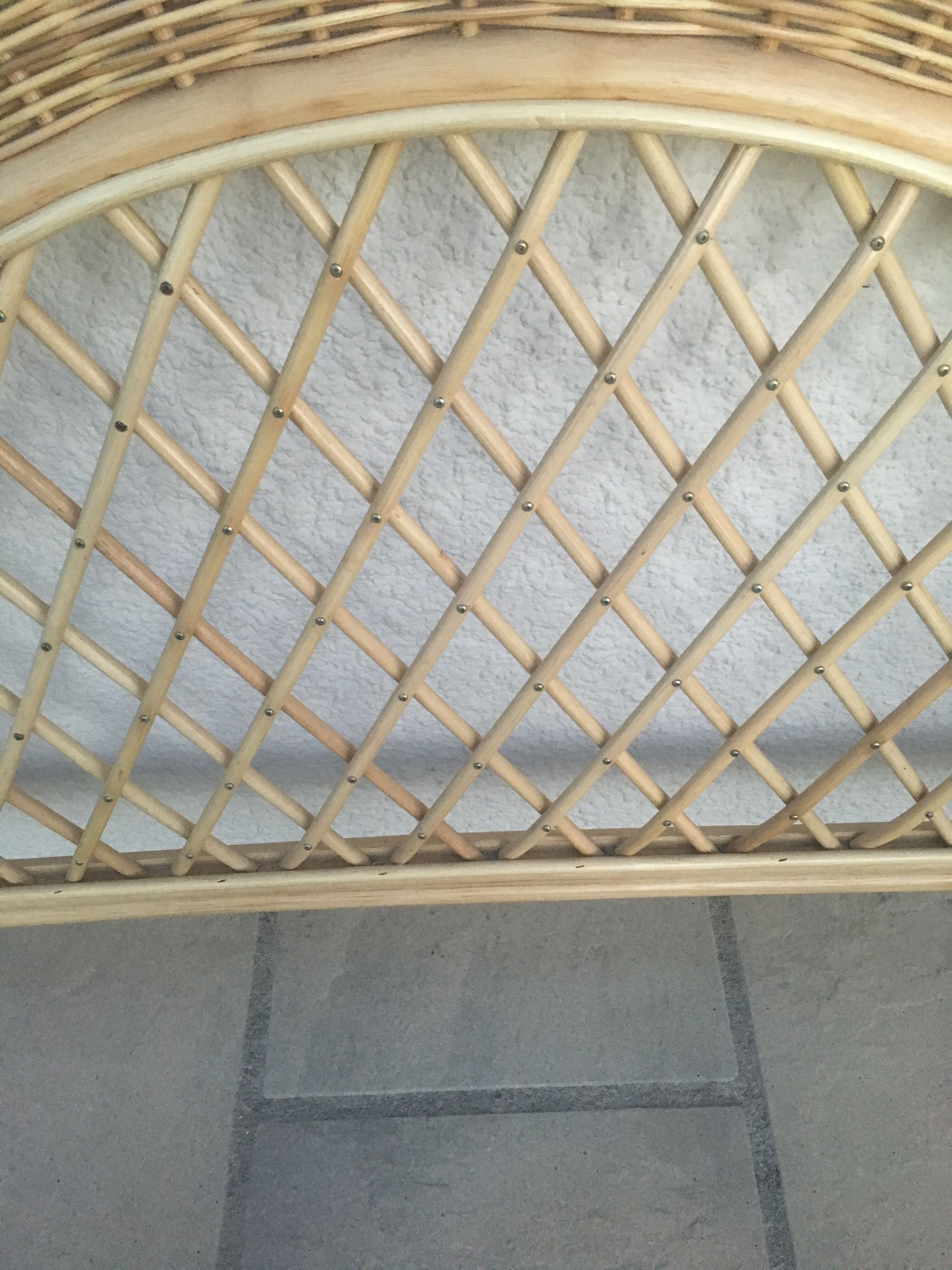 Rattan headboard