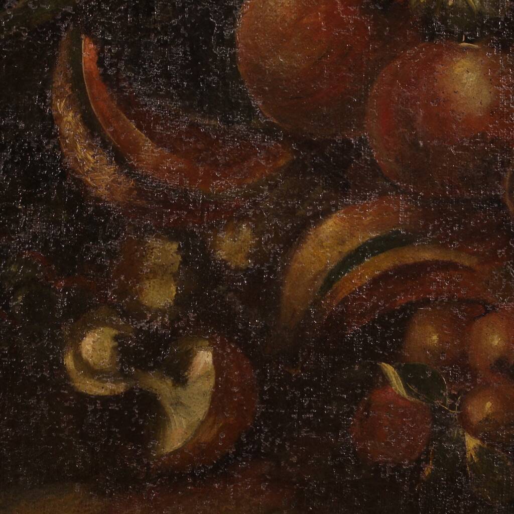 Painting still life oil on canvas from the 18th century