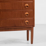 Midcentury Danish baby chest of 5 drawers in teak