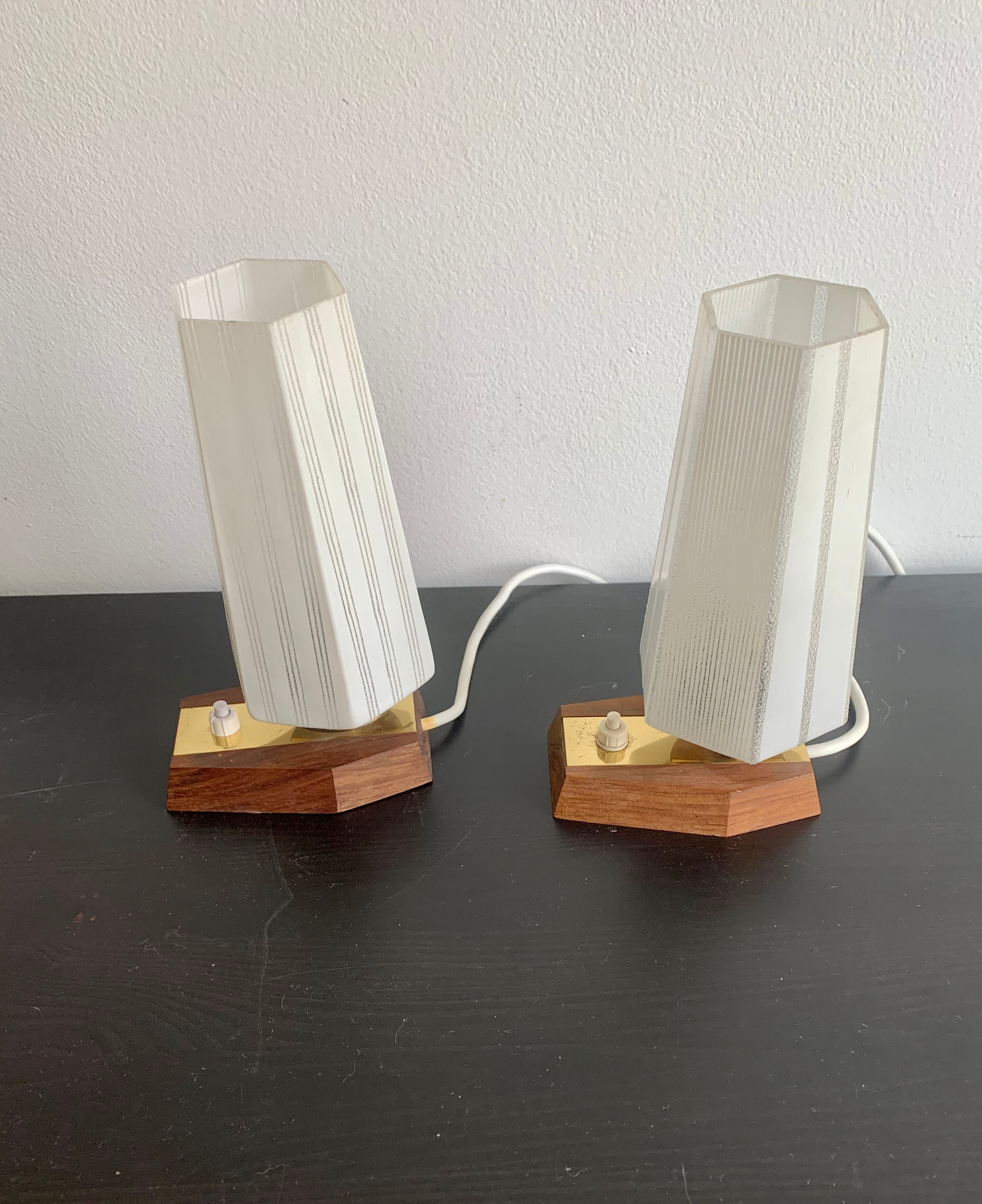 Pair of bedside lamps, Germany, 1960s