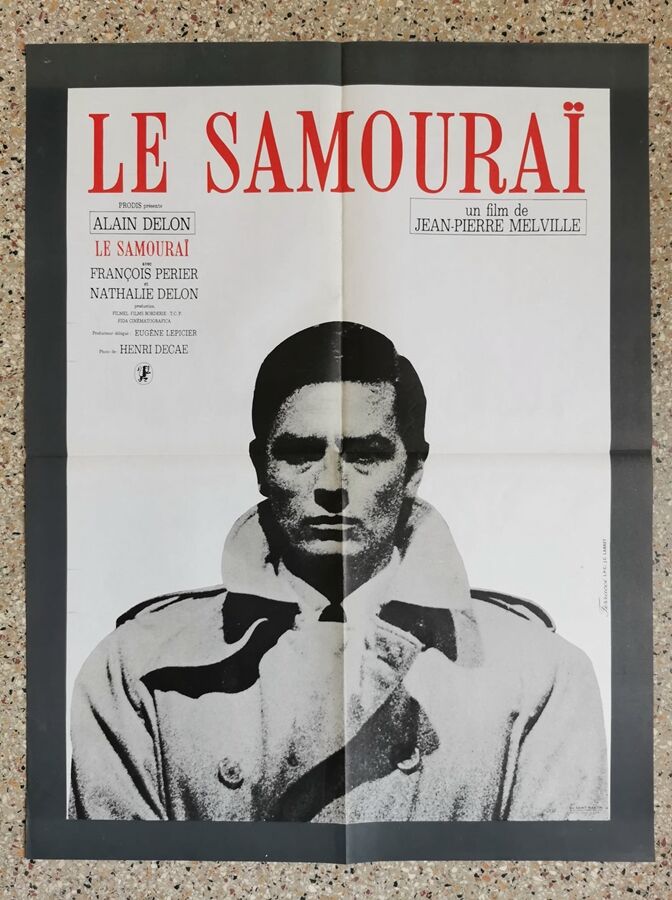 The Samurai Jean pierre melville Alain Delon original poster of 1967