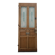 Art Deco style entrance door in solid wood, 20th century