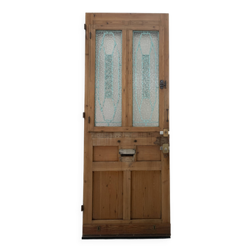 Porte d'entrée de style Art Déco en bois massif XX siècle