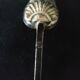 Solid silver salt spoons with Minerva hallmark, 19th century