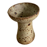 Old pyrite stoneware candle holder