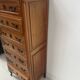 Regency-style chest of drawers in solid cherry wood, 20th century.