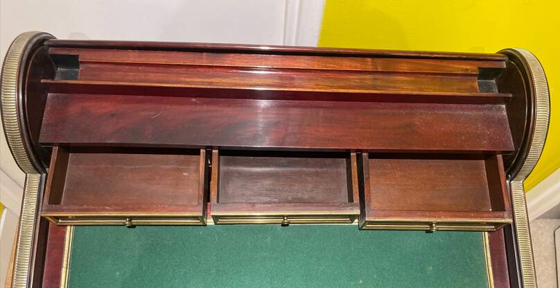 Small Louis XVI style cylinder desk (19th century)