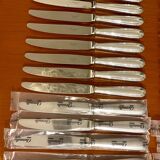 Christofle pearls, 24 knives excellent condition with box