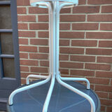 Vintage cylindrical coat rack with chrome hook