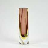 Vase Murano sommerso faceted 1960s