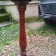 Table de chevet plateau marbre style louis xvi