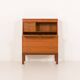 Danish mid century teak secretaire with brass inlays, 1960s