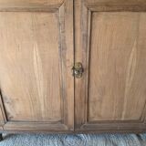 Raw wood sideboard