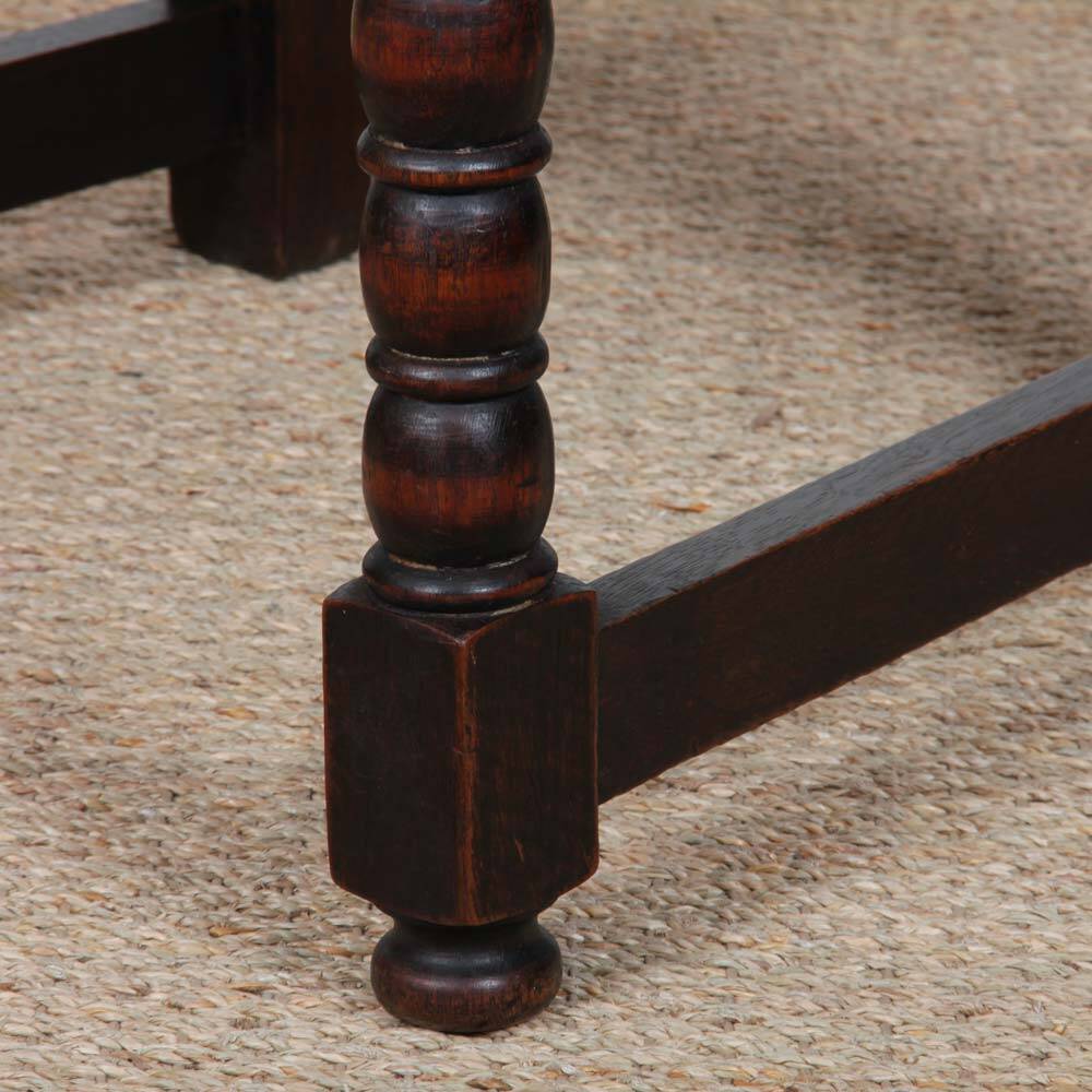 Set of 4 straw-seated solid wood chairs, French craftsmanship, 1940.