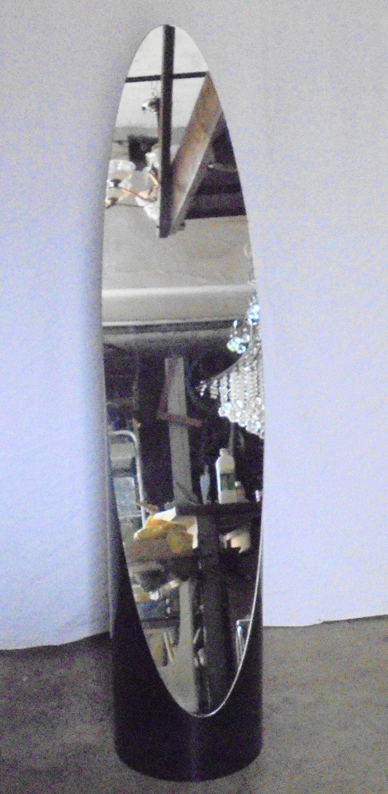 Lipstick standing mirror from the 80s