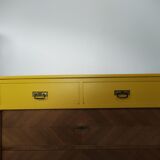 Yellow chest of drawers