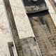 Porte-revues acier brutaliste vintage