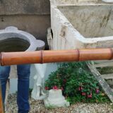 Miroir ancien en bambou vintage