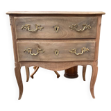 Raw wood chest of drawers