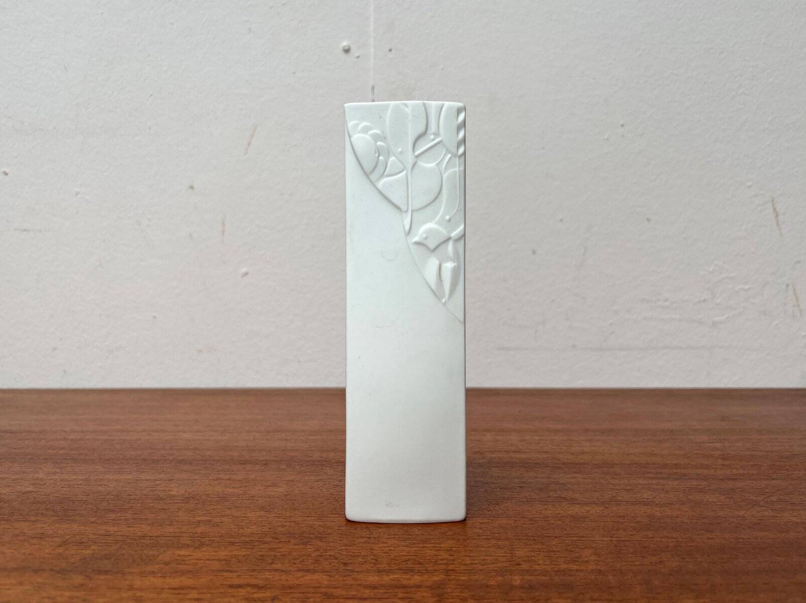 Vintage German vase in white porcelain by KPM Royal Porcelain, 1970s.