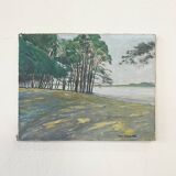 Painting “Dunes”, L.Grelier, 1962