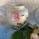 Hand-painted pearlescent porcelain vase