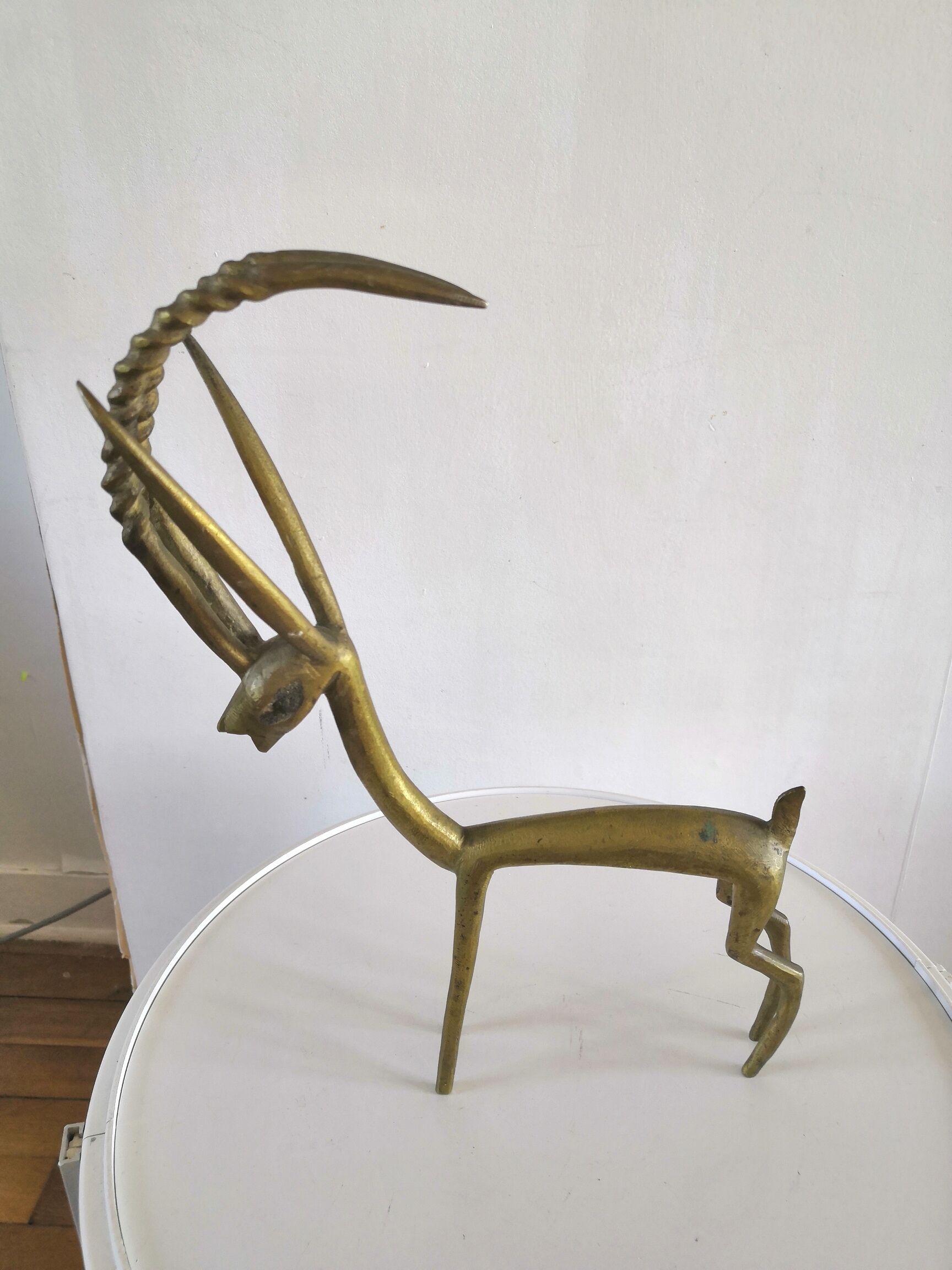 Vintage bronze antelope