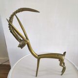 Vintage bronze antelope