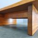 1960s Scandinavian Solid Pine Coffee Table Minimalist Design