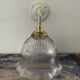 Vintage wall lamp in electrified holophane glass to new