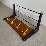 Vintage wall coat rack by Alfred Hendrickx for Belform, 60s