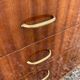 Commode 4 tiroirs en en placage vernis