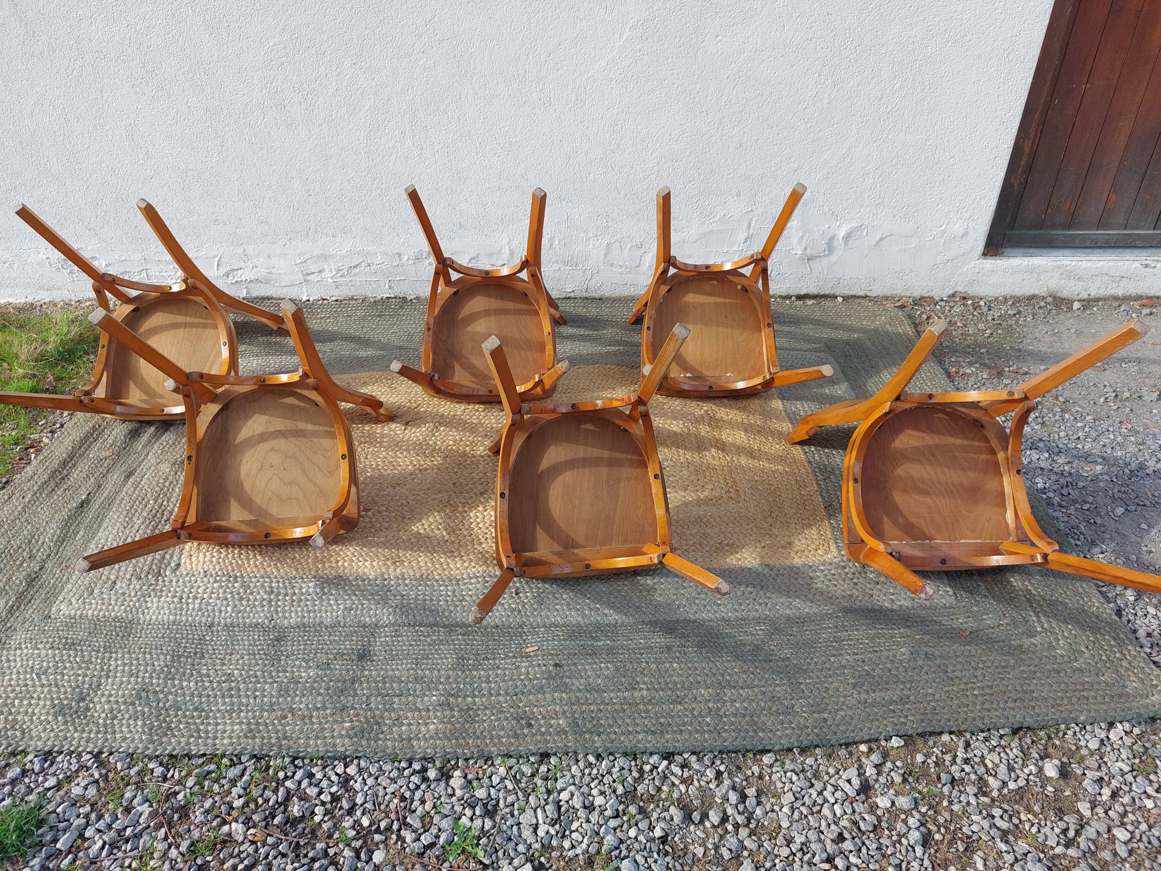 6 chaises bistrot Luterma, vintage