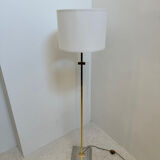 Plexi and gold metal floor lamp, 1970s