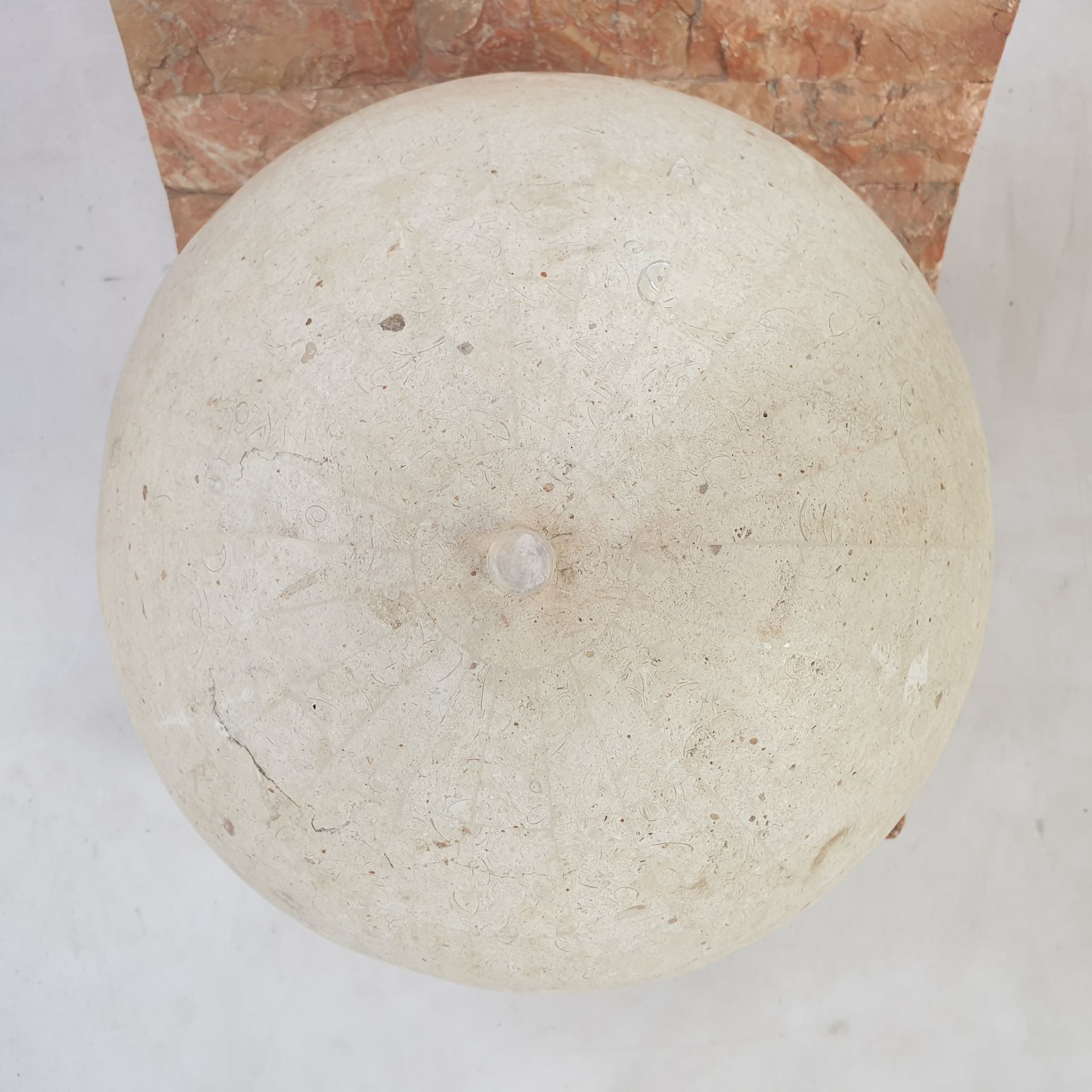 Table basse en pierre fossile de Magnussen Ponte, années 1980