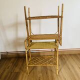 Pair of rattan bedside tables